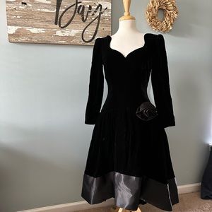 80s velvet dress